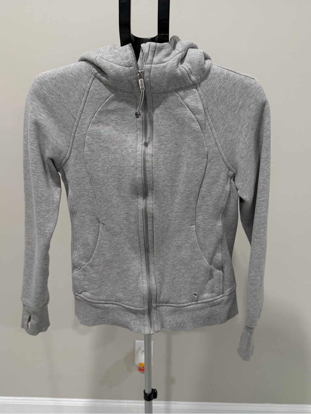 lululemon athletica Gray Hooded Full-Zip Utility Jacket